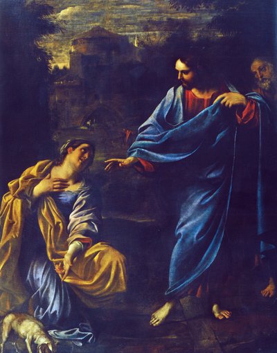 Cristo y la mujer cananea de Annibale Carracci